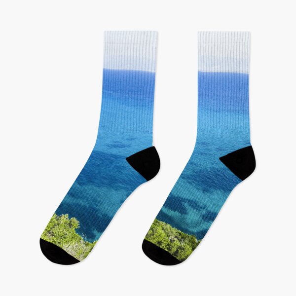 Item preview, Dark Blue Sea and Vibrant Green Flora designed and sold by Joyful Gelbe.