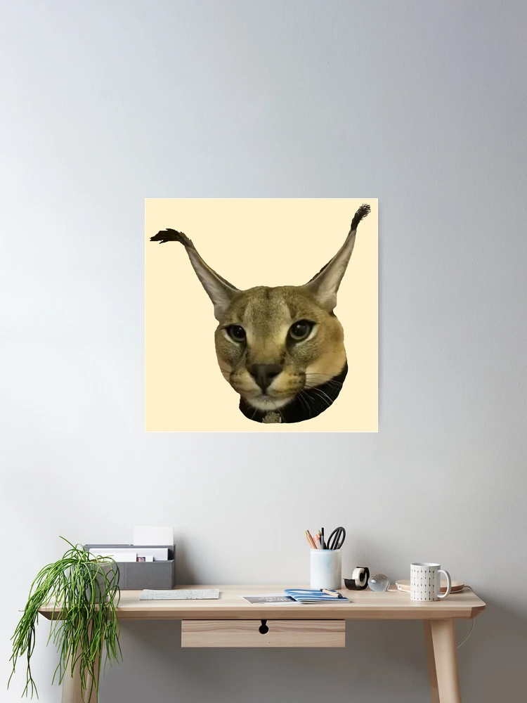 Big Floppa Meme Cute Caracal Cat: Plain Lined Journal Notebook, 120 Pages,  Medium 6 x 9 Inches, Printed Cover