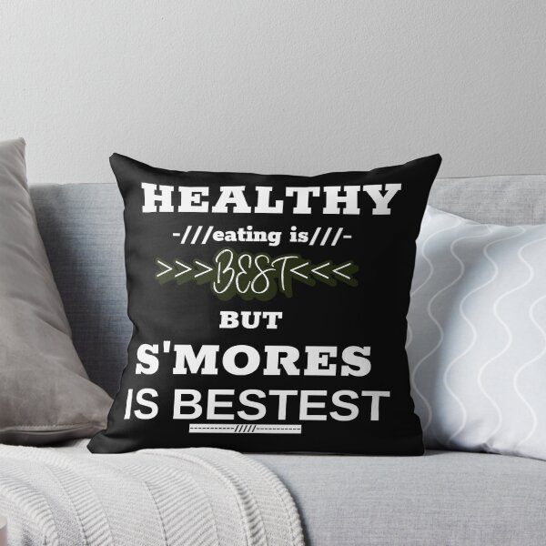 Item preview, Healthy eating is best but s'mores is bestest designed and sold by DesignedBySnip.