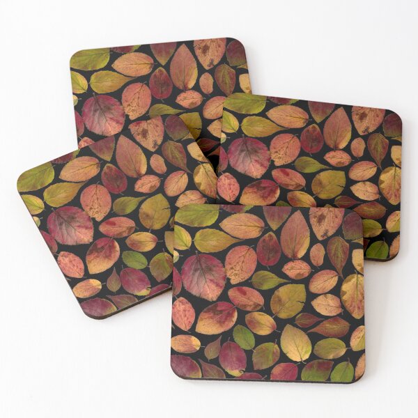 Item preview, Retro Earth Tone Leaves Pattern designed and sold by JoyforU.