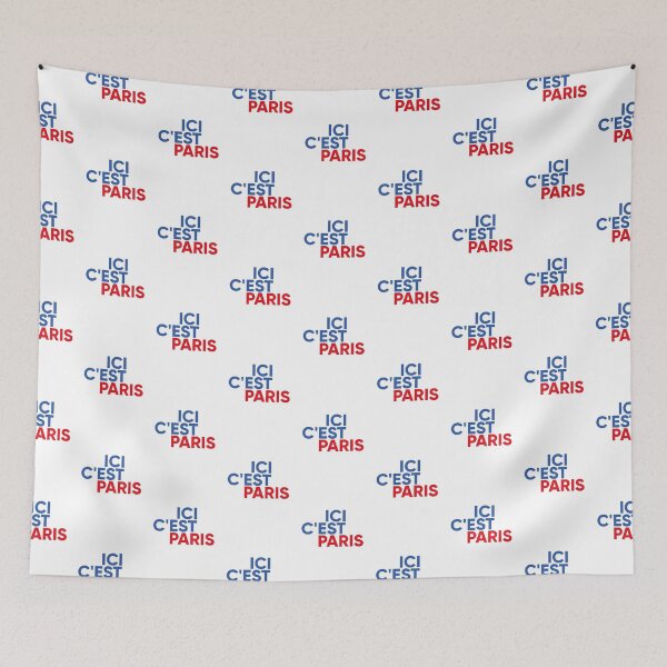 Aperçu de l'œuvre ICI C'EST PARIS créée et vendue par hipposstore.