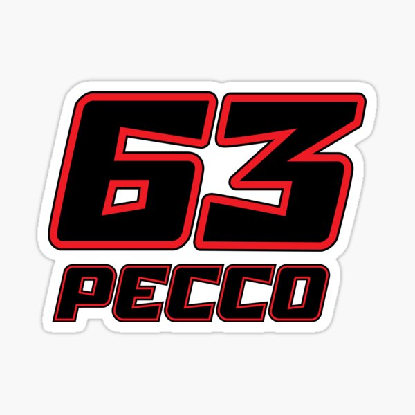 Pecco Bagnaia 63 2022 Sticker