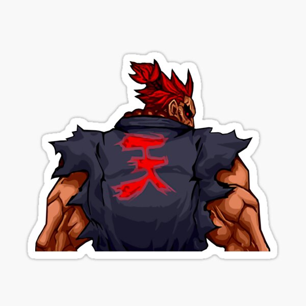 Akuma - Street Fighter Sticker for Sale by omenastore