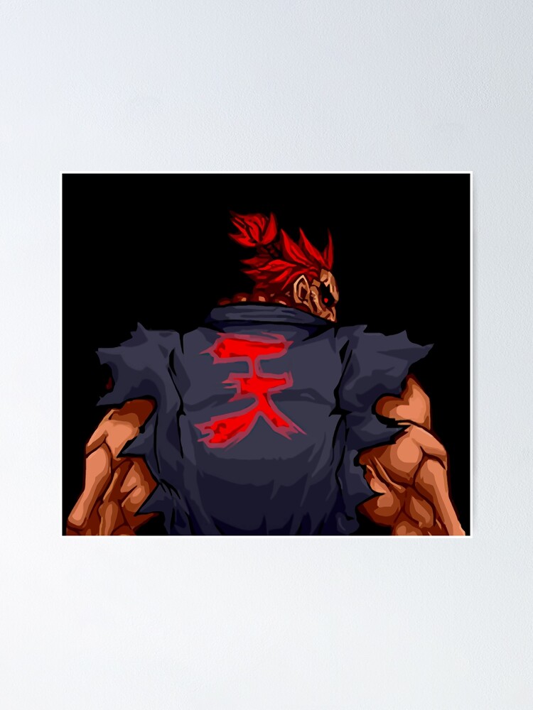 Street Fighter Akuma Fighting Games Art Wall Indoor Room Poster - POSTER  20x30