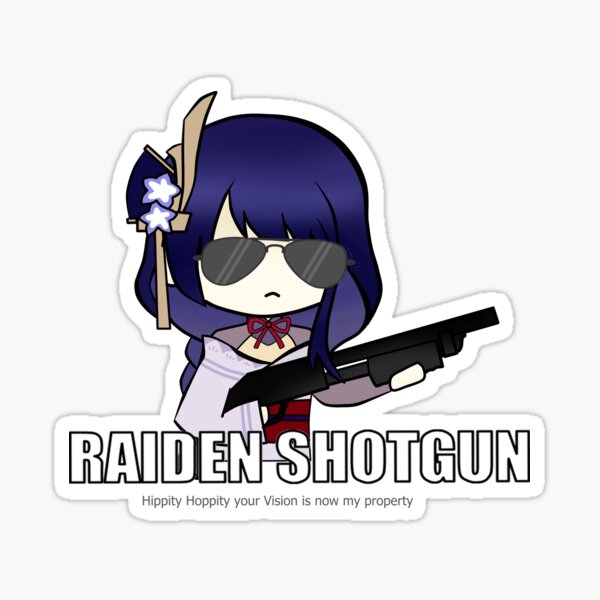 Genshin Impact Baal Sticker fini brillant