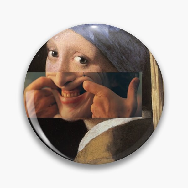Item preview,  Girl with a Pearl Earring Smile like Joker - Fan Art designed and sold by jmkcreative.
