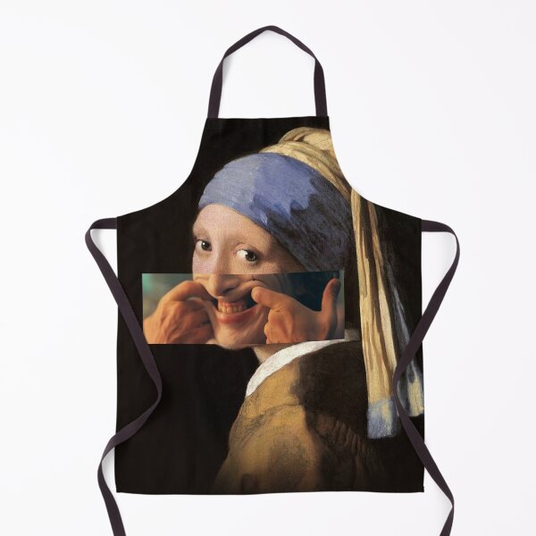 Item preview, Girl with a Pearl Earring Smile like Joker - Fan Art designed and sold by jmkcreative.