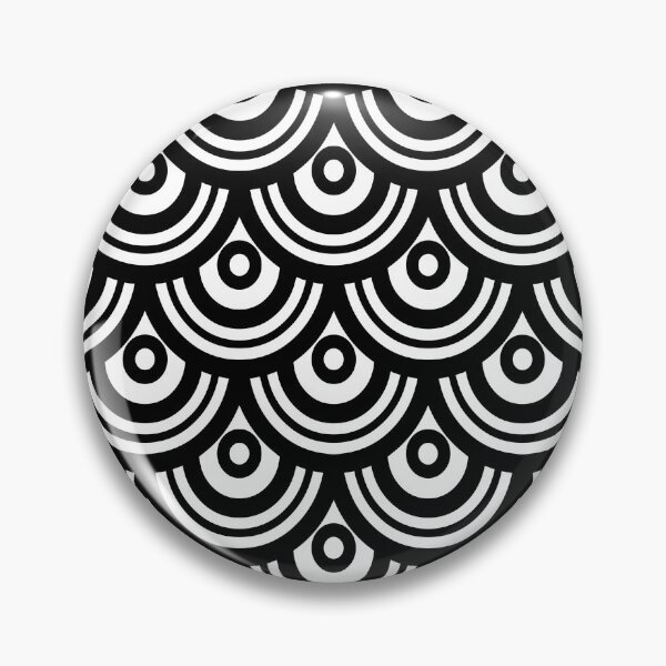 Item preview, Retro black and white semicircles designed and sold by IoanaHraball.
