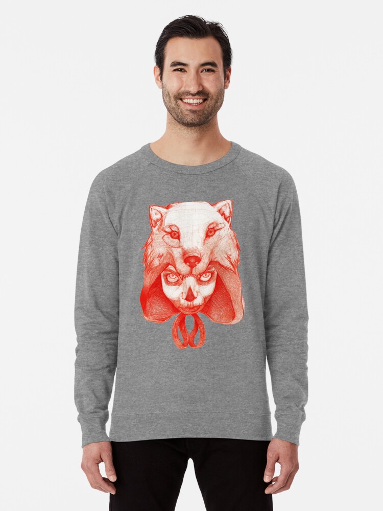 Little Red Riding Hood Lightweight Sweatshirt By Gnigna Tattoo