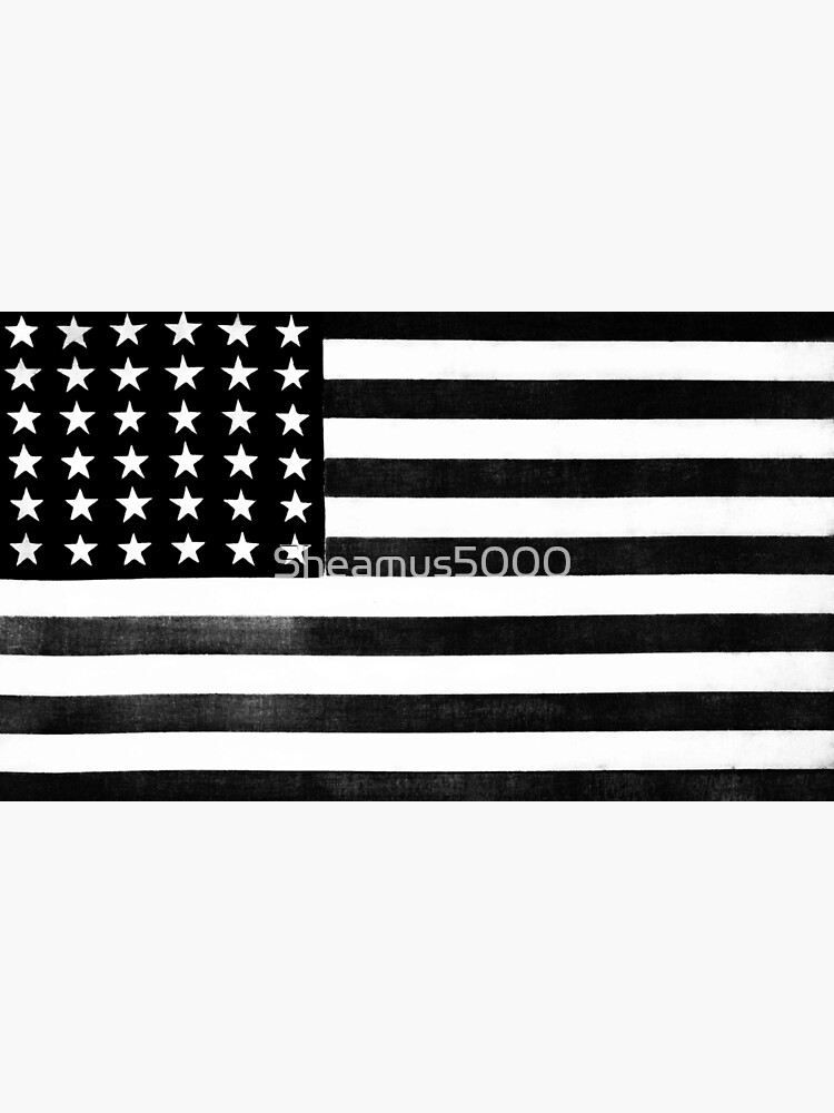 black-and-white-american-flag-2-0-poster-by-sheamus5000-redbubble