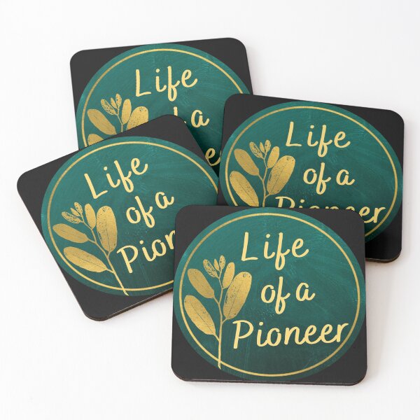 Item preview, Life of a Pioneer -Green and Gold with black background designed and sold by Yesido.