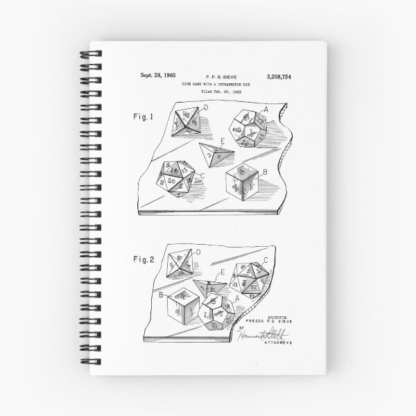 Item preview, RPG - Polyhedral Dice Patent F F S Sieve designed and sold by Pseudodrake Shoppe.