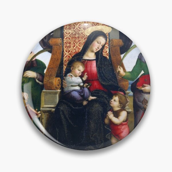 Item preview, Raphael artist, Madonna and Child Enthroned with Saints designed and sold by Artysannie.