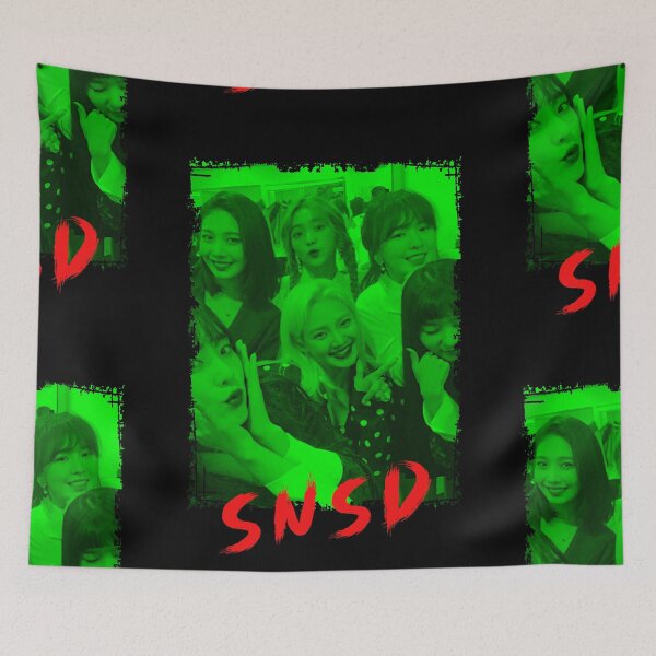 Item preview, Girls Generation SNSD Kpop Group Members Green Korean Kpop RGB Color Design designed and sold by Piosenka Art.