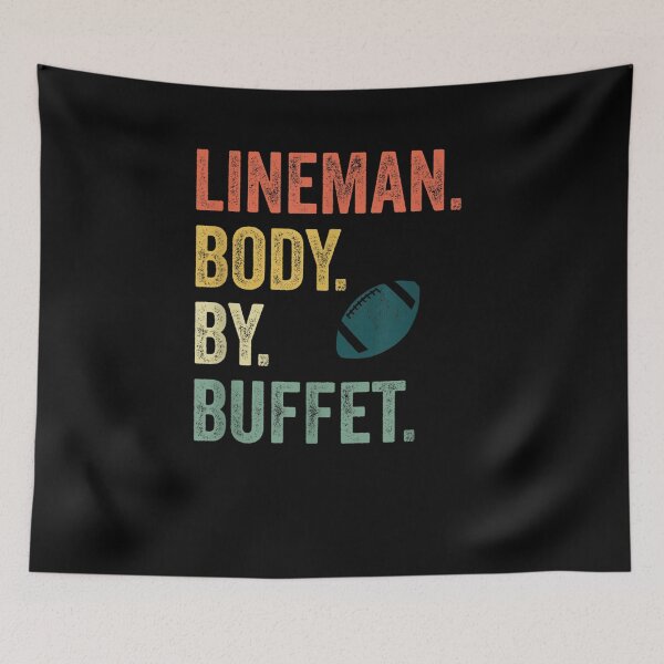 Item preview, Lineman For Offensive Retro Vintage designed and sold by vivanbess.