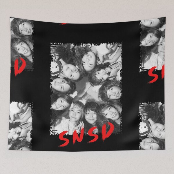 Item preview, Girls Generation SNSD Kpop Group Members black and white Korean Kpop RGB Color Design designed and sold by Piosenka Art.