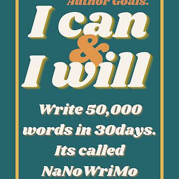 Artwork thumbnail, Copy of "I Can & I Will ..." Author Goals by Dream Big! by E. H.