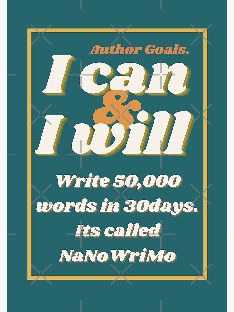 Thumbnail 3 of 3, Journal, Copy of "I Can & I Will ..." Author Goals designed and sold by DesignsbyEH.
