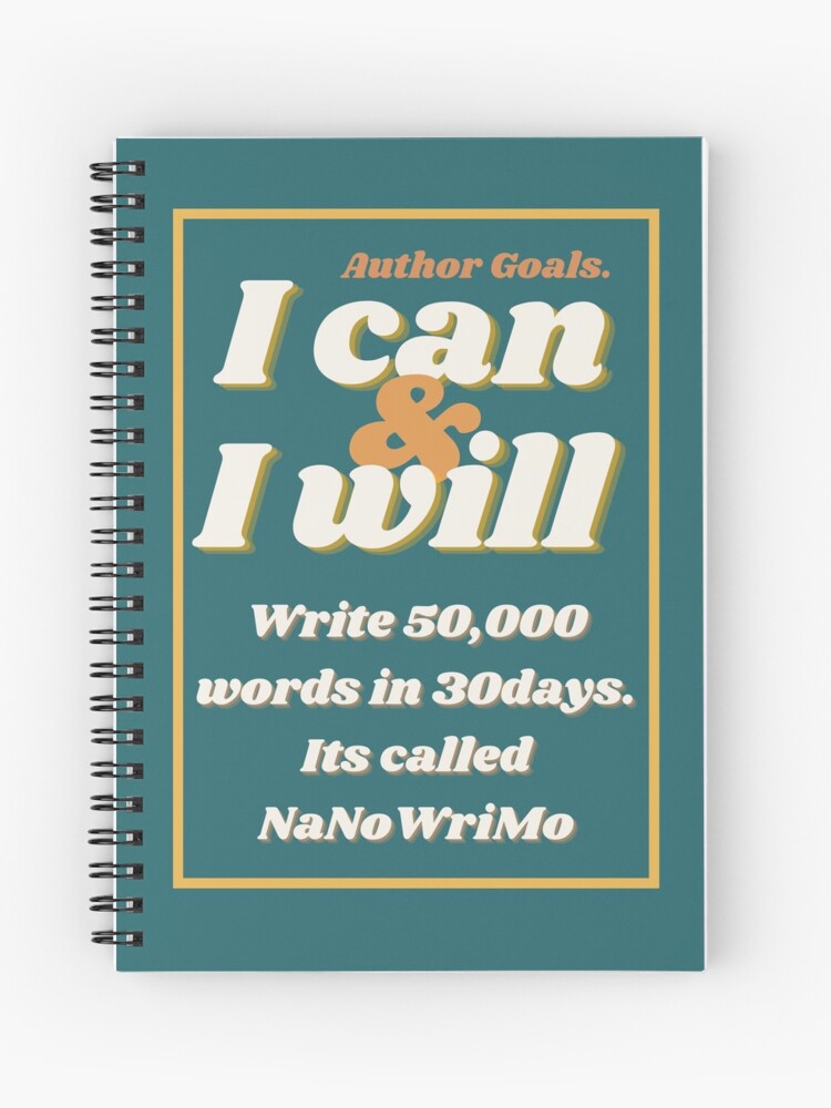 Thumbnail 1 of 3, Journal, Copy of "I Can & I Will ..." Author Goals designed and sold by DesignsbyEH.