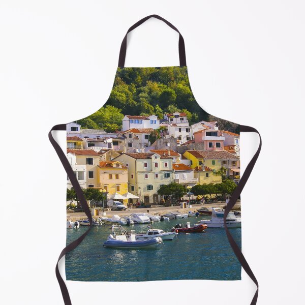 Item preview, Colorful houses by the sea designed and sold by Joyful Gelbe.