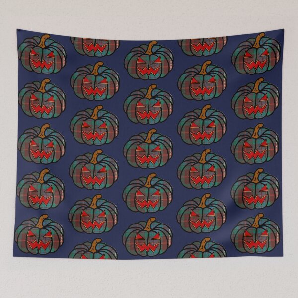 Item preview, Fraser Tartan Halloween Pumpkin designed and sold by NineSevenFour.