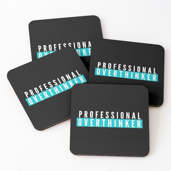 Item preview, Professional Overthinker Funny Life Quote designed and sold by OrganicCharm.