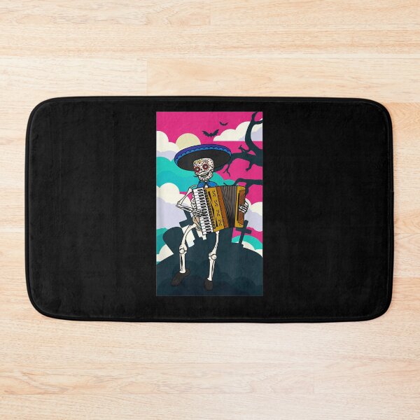 Item preview, Mariachi Playing Skeleton Day Of The Dead designed and sold by vivanbess.