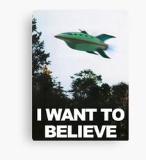 I Want To Believe - Futurama Canvas Print