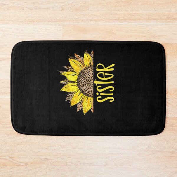 Item preview, Sister Leopard Print Cheetah And Yellow Half Sunflower designed and sold by vivanbess.