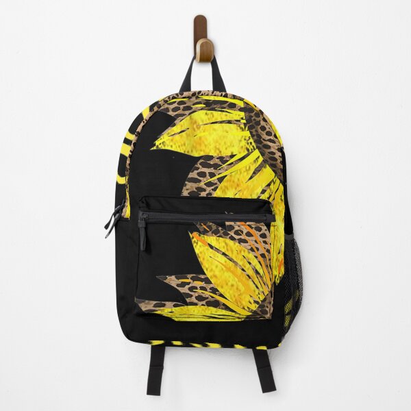 Item preview, Sister Leopard Print Cheetah And Yellow Half Sunflower designed and sold by vivanbess.