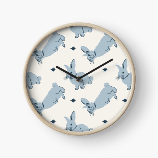 Meadow Rabbits in Powder Clock