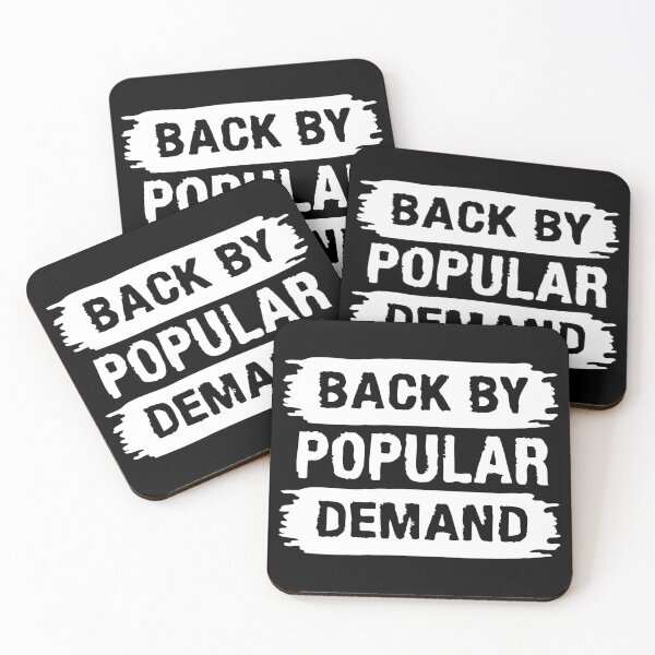 Item preview, Back By Popular Demand White Text designed and sold by CFox-Designs.