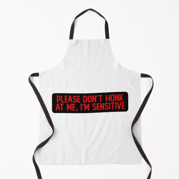 Item preview, Please Don't Honk At Me I'm Sensitive Funny Bumper designed and sold by Sour Soul.