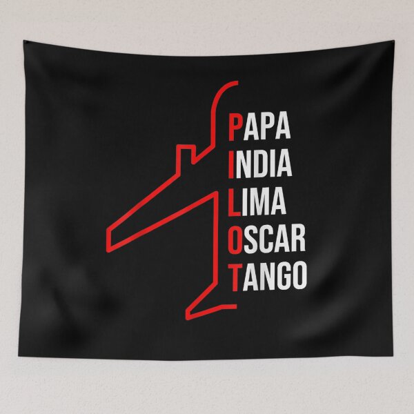 Item preview, Airplane Pilot Spelled With Aviation Alphabet designed and sold by vivanbess.