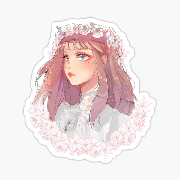 Anime girl with crown