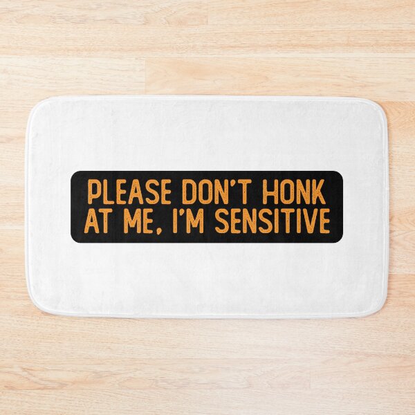Item preview, Please Don't Honk At Me I'm Sensitive Funny Helmet designed and sold by Sour Soul.