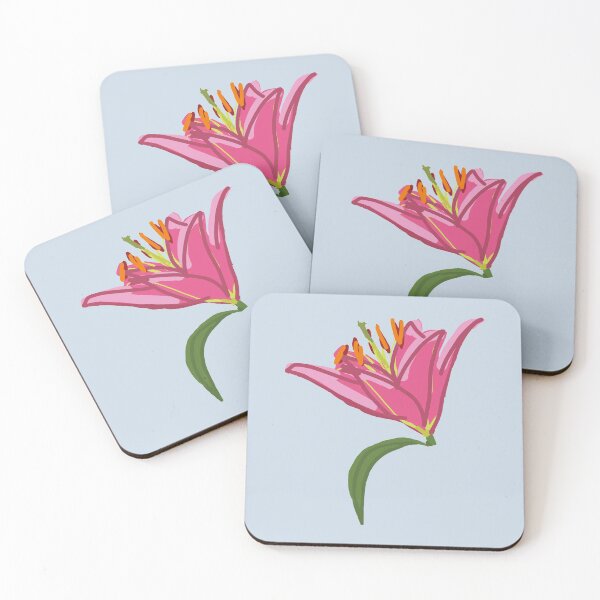 Artikelvorschau, Stargazer Lily Flower Digital Painting entworfen und verkauft von ellenhenry.