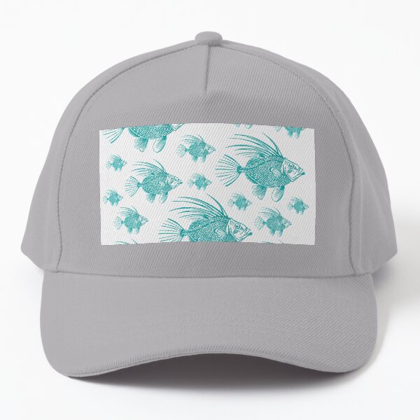 Blue school of fish Baseball Cap