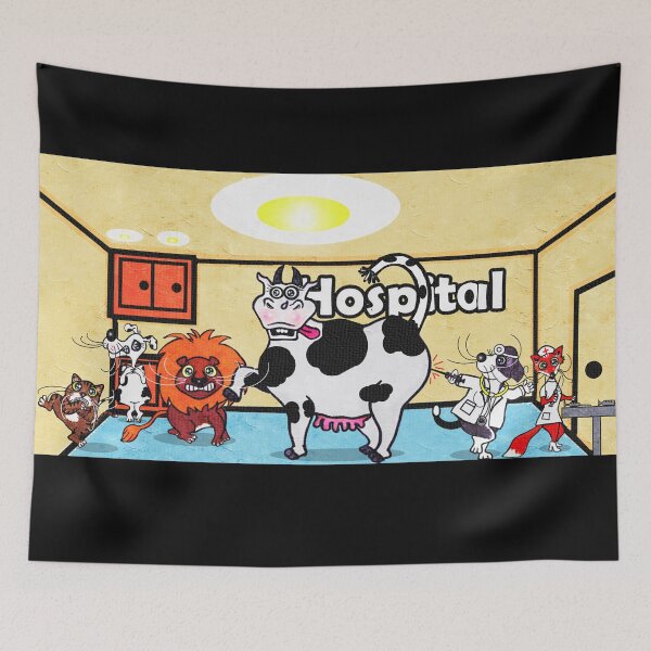Item preview, get animals vaccinated - cat , dog , lion , cow and fox  designed and sold by Shirley cute art .
