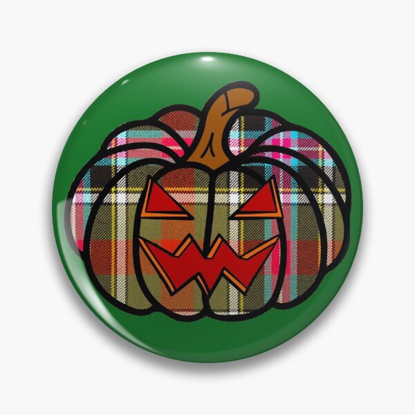 Item preview, Bruce of Kinnaird Tartan Halloween Pumpkin designed and sold by NineSevenFour.