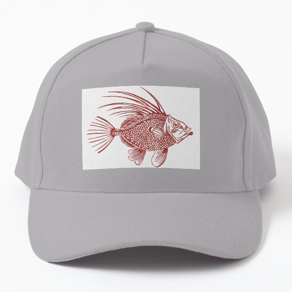 San Pietro Linocut Fish Baseball Cap