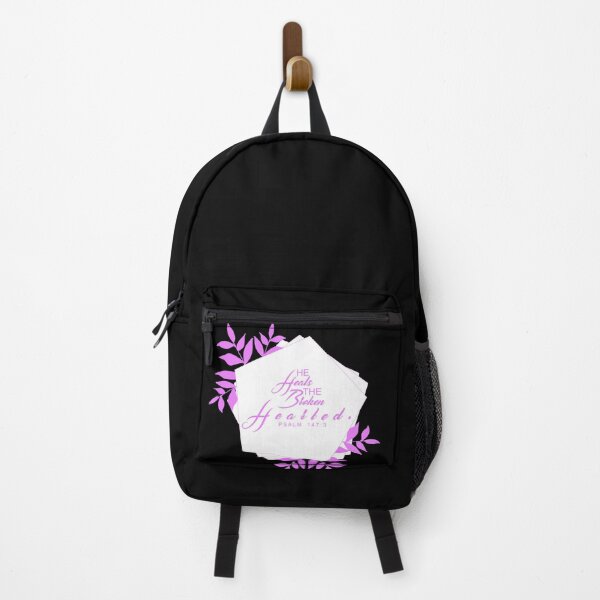 Item preview, He heals the broken hearted - black and violet designed and sold by Yesido.