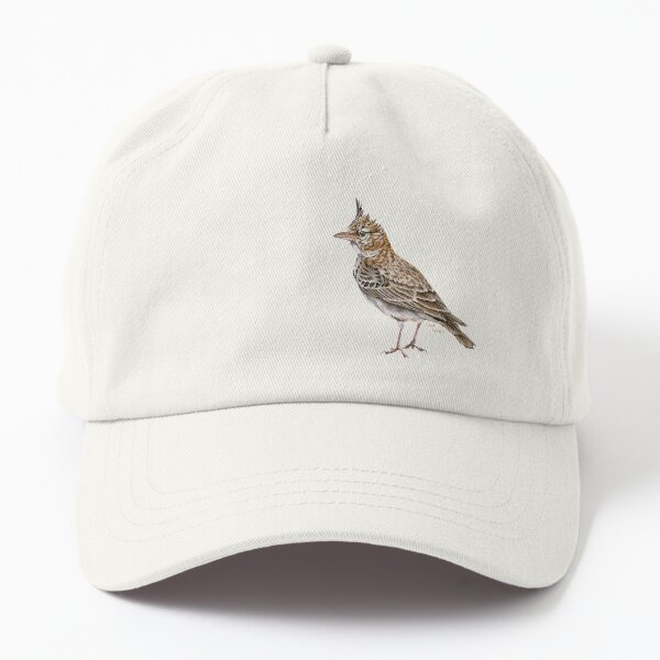 Crested Lark in gouaches Dad Hat