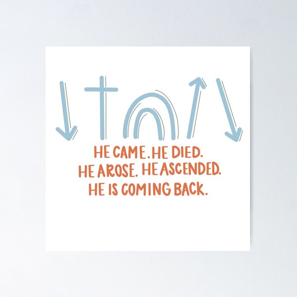 Item preview, Jesus came, died, arose, ascended, and will brb designed and sold by hraeofsunshine.