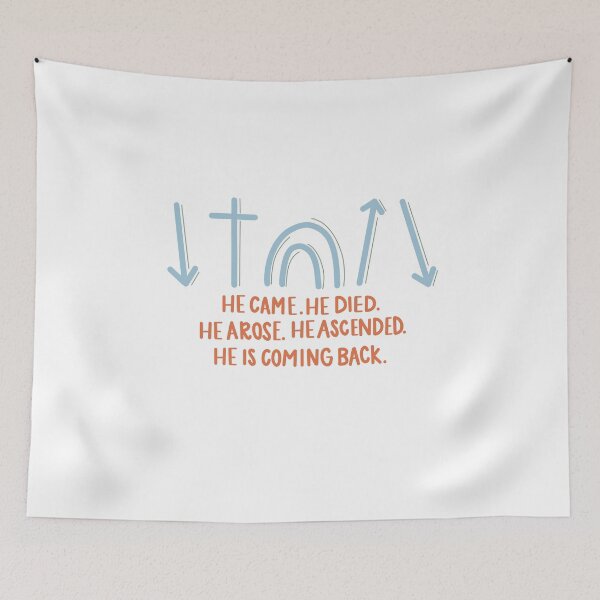 Item preview, Jesus came, died, arose, ascended, and will brb designed and sold by hraeofsunshine.
