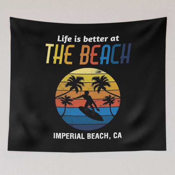 Item preview, Life Is Better Imperial Beach Surfing Vacation design designed and sold by jakehughes2015.