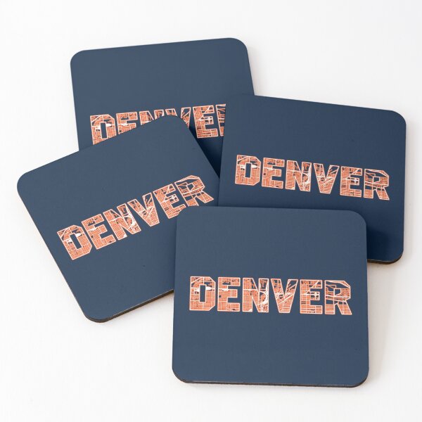 Item preview, Denver Football City Map Text designed and sold by toutwearapparel.
