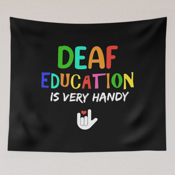 Item preview, Very Handy ASL Sign Language Deaf Education Teacher design designed and sold by jakehughes2015.
