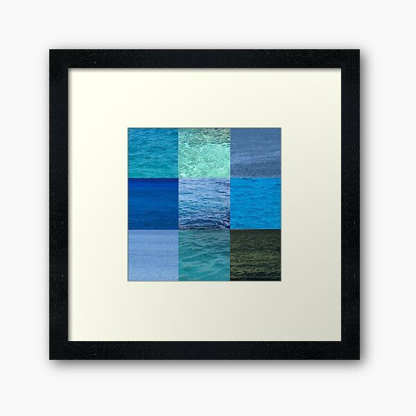 Ocean Blues Framed Art Print