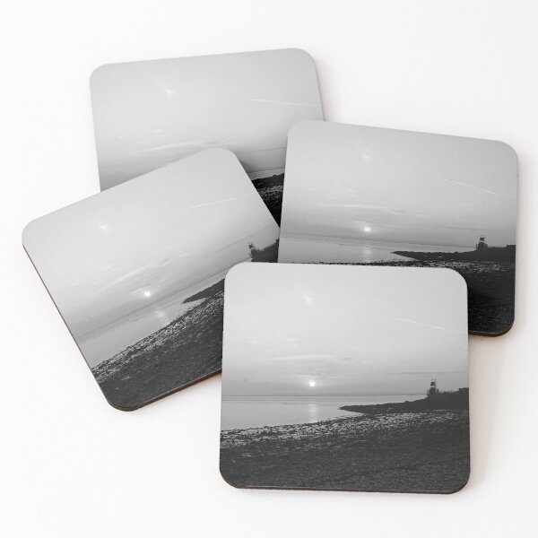 Item preview, Portishead Bay and Battery Point Lighthouse at Sunset designed and sold by CloneDigitalArt.